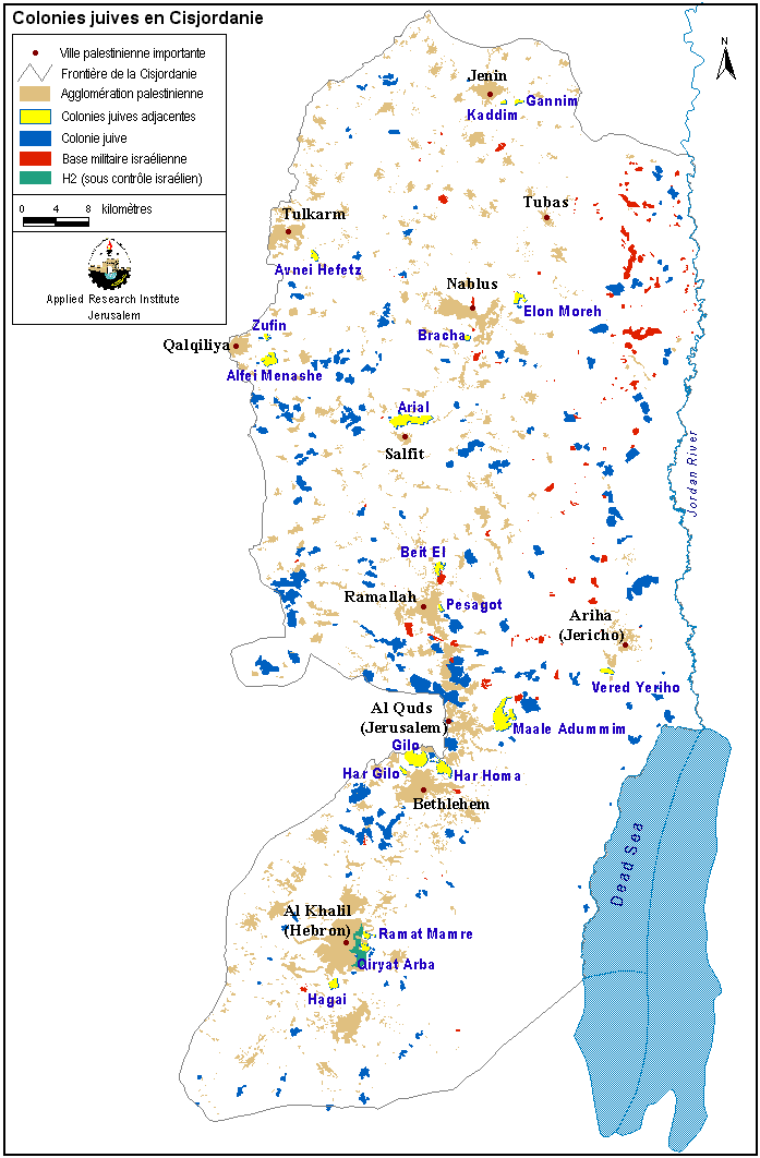 colonies juives en Cisjordanie