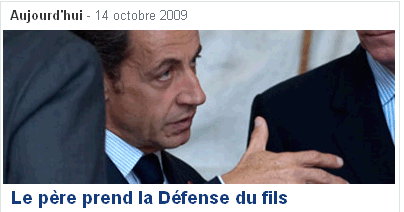 Sarkozy défend son fils Jean