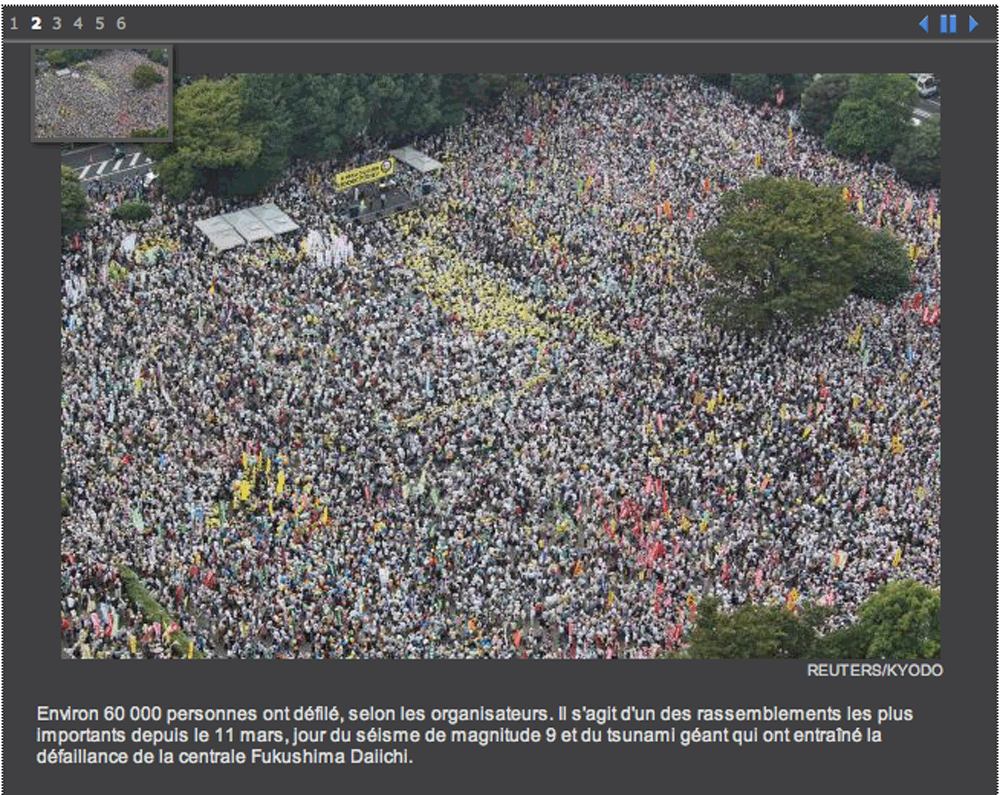 Manif antinucléaire Tokyo