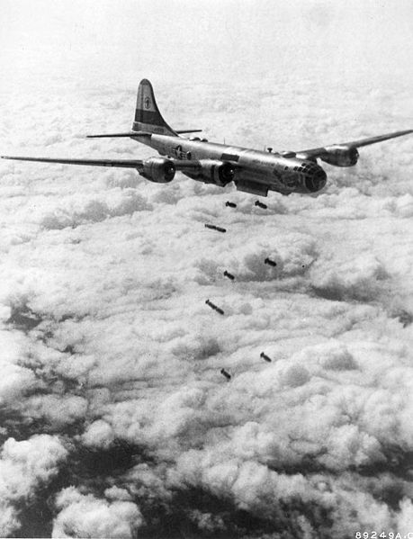 B29 bombardant la Corée du Nord