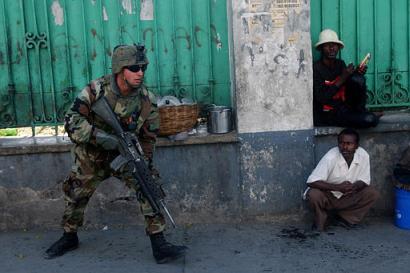 marine a Haïti