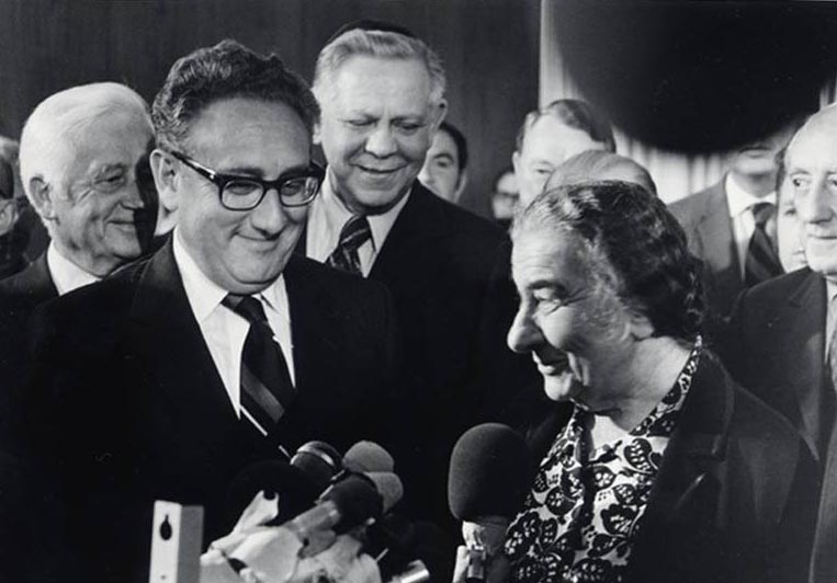Golda Meir et Henry  Kissinger