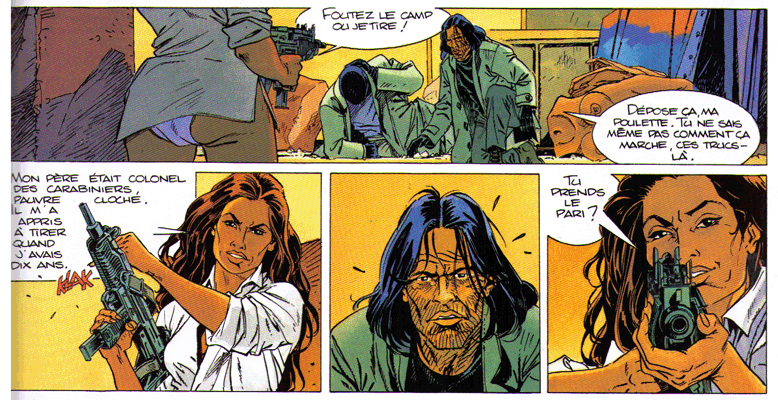 Uzi dans une BD de Largo Winch