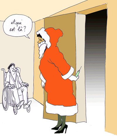 Bachelot en Père Noël
