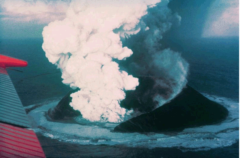 Emergence de l'île de Surtsey