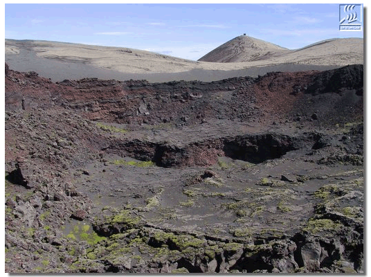 Surtsey, un des cratères