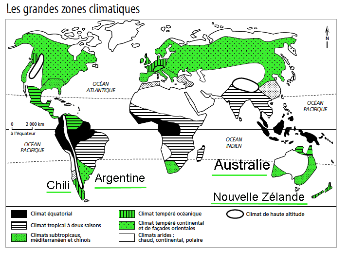 zones climatiques