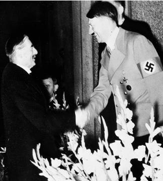 Chamberlain et Hitler